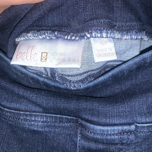 Belle Kim Gravel High Waisted Capri Jeans 16P - Picture 6 of 6